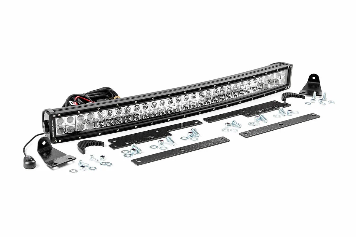 Fits Silverado 1500(14-15) LED Light Behind Grille Mount 30_ Black 70624